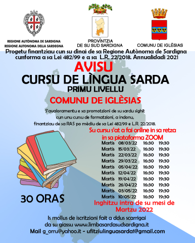 Corso di lingua sarda di I Livello: Iglesias