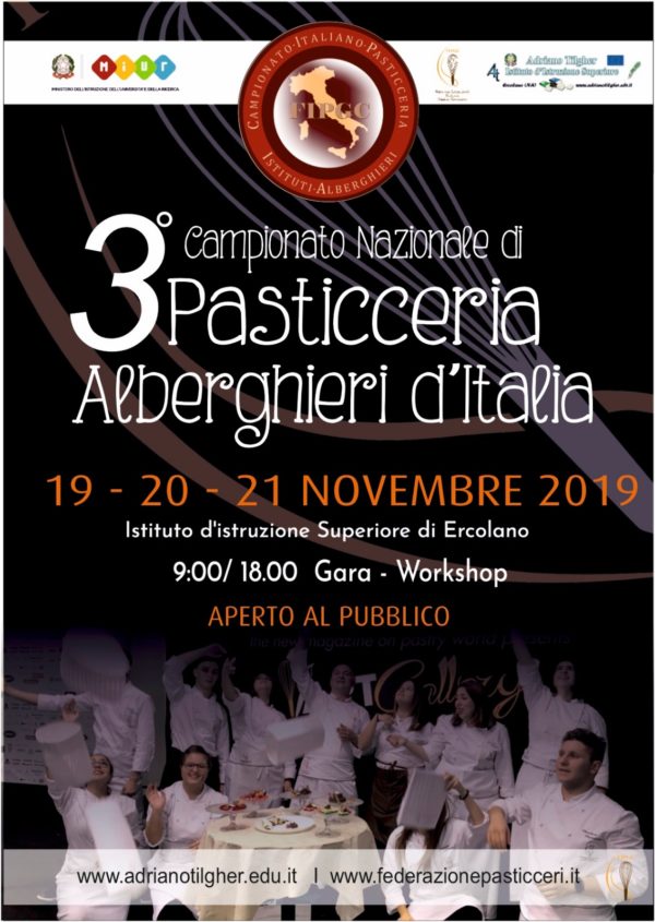 I ragazzi del "Galileo Ferraris" vincitori della 3° edizione del Campionato Nazionale di pasticceria degli Istituti alberghieri