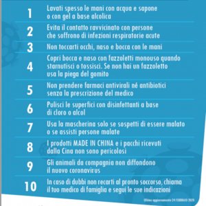 Indicazioni in materia di contenimento e gestione dell’emergenza epidemiologica da COVID – 2019